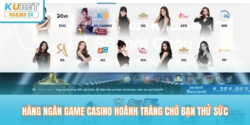 Hàng ngàn game casino hoành tráng chờ bạn thử sức